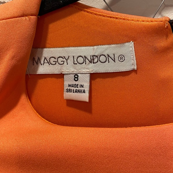 Maggy London Colorblock Mid-Length Dress 8 - Picture 2 of 5